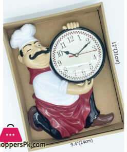 Chef Decorative Wall Mounted Clock For Kitchen Dinning Hall Restaurant Cafe 8 Chef Decorative Wall Mounted Clock For Kitchen Dinning Hall Restaurant Cafe - Image 3