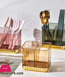 Chopsticks cage spoon fork storage holder cutlery light luxury drain shelf kitchen utensils can be mounted on the wall chopsticks tube
