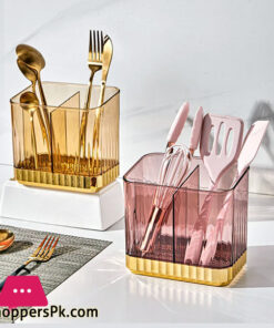Chopsticks Cage Spoon Fork Storage Holder Cutlery Light Luxury Drain Shelf Kitchen Utensils Can Be Mounted On The Wall Chopsticks Tube 31 Chopsticks Cage Spoon Fork Storage Holder Cutlery Light Luxury Drain Shelf Kitchen Utensils Can Be Mounted On The Wall Chopsticks Tube - Image 3