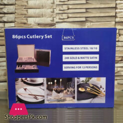 Danata 18/10 Stainless Steel Cutlery Set Of 86 Pcs 12-Person