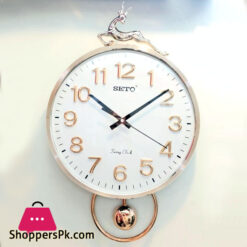 Deer Top Wall Hanging Fancy Deer Pendulum Clock