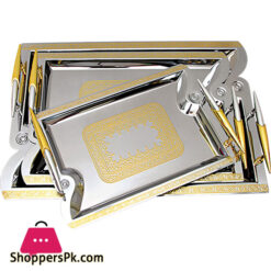 Fancy Serving Tray Set 3 Pcs Set