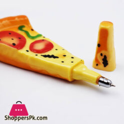 Funny Pizza Magnetic Memo Holder With Pen