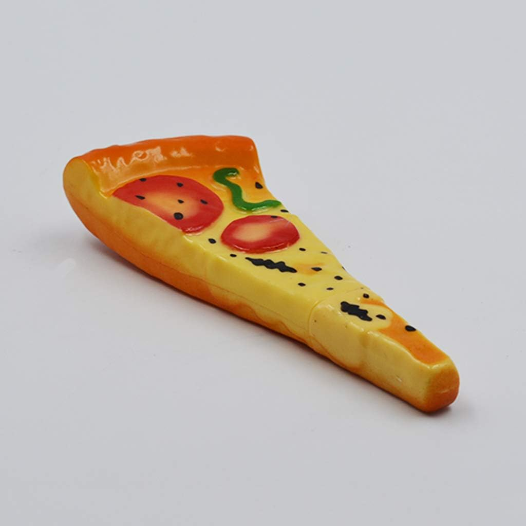 Funny Pizza Magnetic Memo Holder With Pen