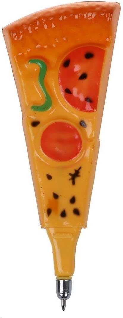 Funny Pizza Magnetic Memo Holder With Pen