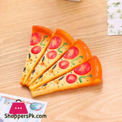 Funny Pizza Magnetic Memo Holder With Pen