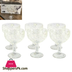 GLASSWARE ICECREAM CUP SET OF 6