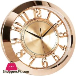 Imported Golden New Design Drassperent Wall Hanging Clock Delicate Design Best Quality Product Plastic Metarial
