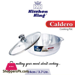 Kitchen King Caldero Pot Glass Lid 24Cm