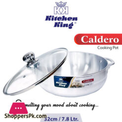 Kitchen King Caldero Pot Glass Lid 32Cm
