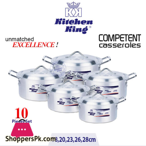 Kitchen King Compentent Casseroles Set 18-28cm