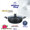 Kitchen King Delica Wok Glass Lid Induction Safe – 30Cm