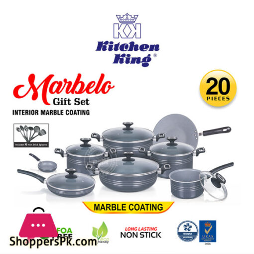 Kitchen King Marbelo Gift Set – 20 Pieces