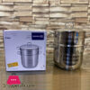 Korkmaz Astra Stainless Steel Steamer Cooking Pot Double Boiler with Stainless Steel Lid, 6 Liter A-1902