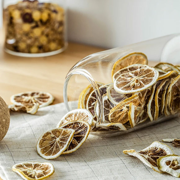 Lead-Free Glass Jar 4 Pieces Cork Ball Jar Set 5 Lead-Free Glass Jar 4 Pieces Cork Ball Jar Set - Image 3