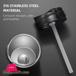 Loft Free Stainless Steel Vacuum Ceramic Double Drinking Cup 600Ml