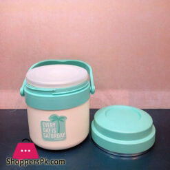 Lunch Box Suitable For School And Workplace Steel Interior With Three Colors