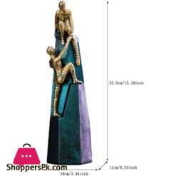 Modern People Sculpture Creative Resin Figures Statue Handicraft Ornament For Home Living Room Porch Wine Cabinet Office Desktop Decoration