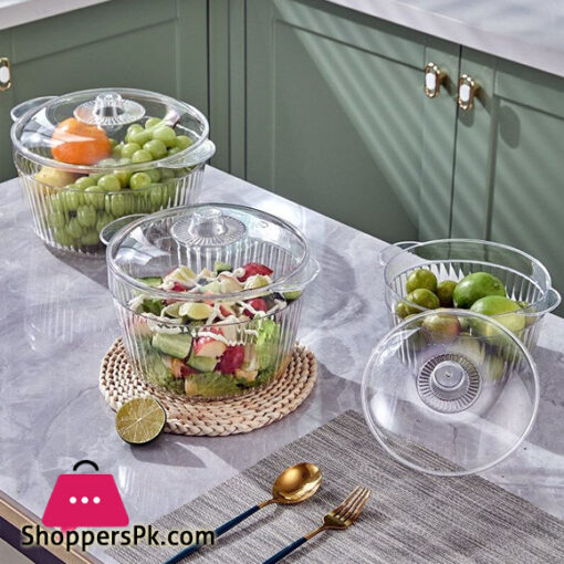 Plastic Salad Bowl Dessert Fruit Bowl Salad Bowl Set Hight quality Kontena Japanese PET Plastic Salad Bowl Salad Bowl Set