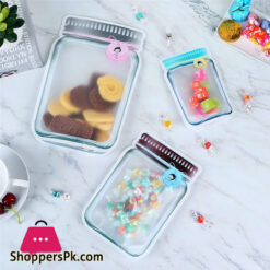 Reusable Mason Bottle Ziplock Bag Pack Of 3