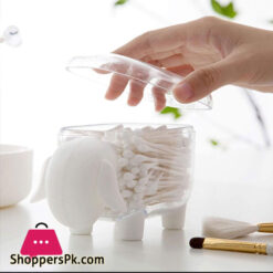 Sheep Shaped Plastic Cotton Swab Toothpick Storage Case Organizer Home Table Decor Storage Box