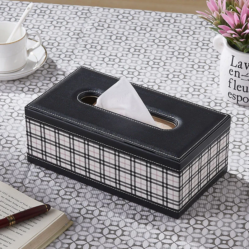 Tissue Box Leather Toilet Paper Rack Living Room Desktop Waterproof Bathroom Tissue Holder Nordic Style