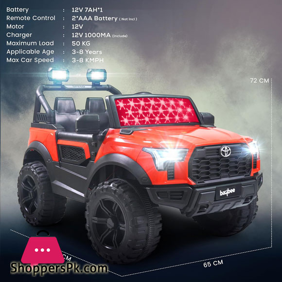 Toyota Hilex Rechargeable Battery Operated Jeep For Kid Painted Jeep - 1 - 8Years 5 Toyota Hilex Rechargeable Battery Operated Jeep For Kid Painted Jeep - 1 - 8Years - Image 3