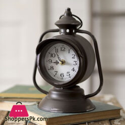 Train Lantern Clock Vantage Style Metal Clock