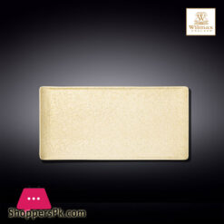 Wilmax SandStone Rectangular Plate 11.5 x 5.75 Inch 33.5 X 20.5 CM