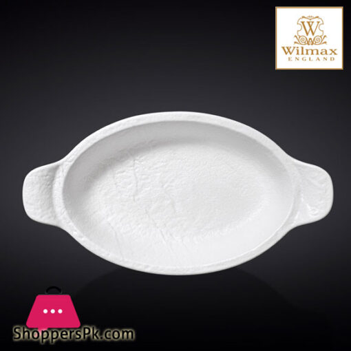 Wilmax Slate Stone Oval Baking Dish 9.25 X 5 - 23.5 X 12.5 CM10 FL OZ -300 ML