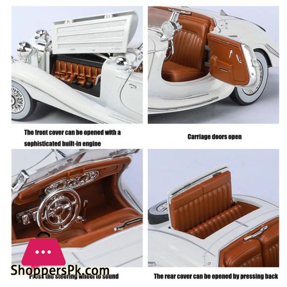 1:24 Mercedes-Benz 500K Classic Car Diecast Vintage Retro Classic Alloy Car Model 39 124 Diecast Vintage Retro Classic Alloy Car Model