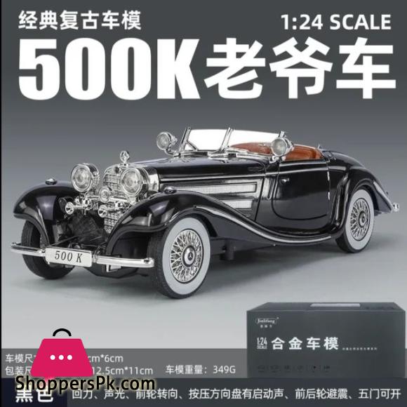 1:24 Mercedes-Benz 500K Classic Car Diecast Vintage Retro Classic Alloy Car Model 45 124 Diecast Vintage Retro Classic Alloy Car Model