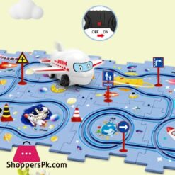 13 Pcs Diy Assembling Electric Race Track Car