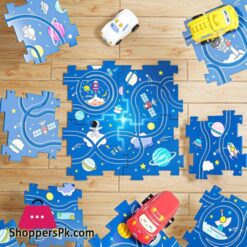 13 Pcs Diy Assembling Electric Race Track Car