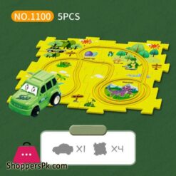 13 Pcs Diy Assembling Electric Race Track Car