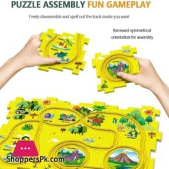 13 Pcs Diy Assembling Electric Race Track Car