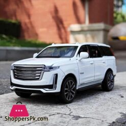 132 Cadillac Escalade Off Road Suv Vehicle Simulation Metal Alloy Model Car Sound Light Pull Back