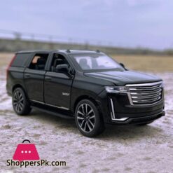132 Cadillac Escalade Off Road Suv Vehicle Simulation Metal Alloy Model Car Sound Light Pull Back