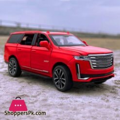 132 Cadillac Escalade Off Road Suv Vehicle Simulation Metal Alloy Model Car Sound Light Pull Back