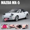 132 Mx 5 Alloy Convertible Sports Car Model Diecast Metal Toy Racing Vehicle Car Model Sound And Light