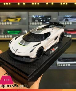 132 Scale Die Cast Toy Koenigsegg Jesko Supercar Alloy Car Model Sound and Light Pull Back