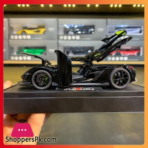 132 Scale Die Cast Toy Koenigsegg Jesko Supercar Alloy Car Model Sound and Light Pull Back
