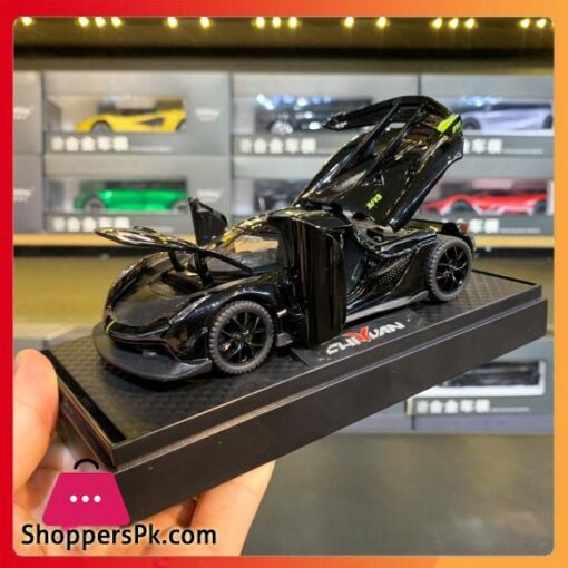 132 Scale Die Cast Toy Koenigsegg Jesko Supercar Alloy Car Model Sound and Light Pull Back