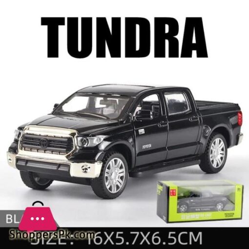 132 Toyota Tundra Pickup Alloy Model Car Desert Suv Off road Vehicle Diecast Metal Scale Toy Car Sound Light
