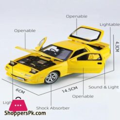 132 Scale Diecast Rx7 Diecast Model Car Popup Light Sound