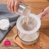 1Pc Mesh Strainers Reusable Nylon Soy Milk Tea Juice Filtration Mesh Filter Ultra Fine Mesh Colander Home Kitchen Supplies