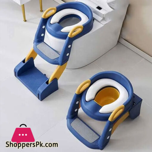 2-in-1 Bathroom Stair baby ladder folding Potty Seat Children's Potty Urinal Adjustable Step Stool