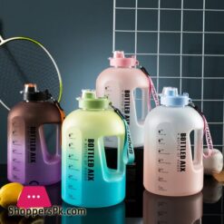 22L Sport Water Bottle Large Capacity 1 Gallon Water Bottle With Time Scale BPA Free Plastic Bottle Outdoor Fitness Water Cup