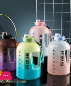 22L Sport Water Bottle Large Capacity 1 Gallon Water Bottle With Time Scale BPA Free Plastic Bottle Outdoor Fitness Water Cup
