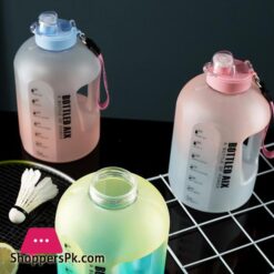 22L Sport Water Bottle Large Capacity 1 Gallon Water Bottle With Time Scale Bpa Free Plastic Bottle Outdoor Fitness Water Cup